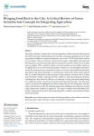 Bringing food back to the city: a critical review of green infrastructure concepts for integrating agriculture