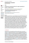 Enabling and constraining factors for organic agriculture in Europe: a spatial analysis
