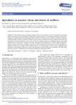 Agrivoltaics in practice: forms and drivers of conflicts