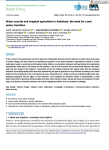 Water scarcity and irrigated agriculture in Andalusia: the need for a just water transition