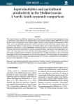 Input elasticities and agricultural productivity in the Mediterranean: a NorthSouth economic comparison