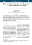 Impact of climate change on food security: an integrated research analysis