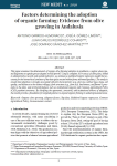 Factors determining the adoption of organic farming: evidence from olive growing in Andalusia