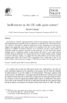 Inefficiencies in the UK milk quota system