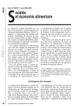 Marchés et filières agroalimentaires