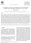 A comparative analysis on intensification and extensification in mediterranean agriculture: dilemmas for LFAs policy