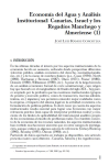 Economía del agua y análisis institucional: Canarias, Israel y los Regadíos Manchego y Almeriense