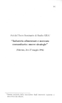 Atti del terzo seminario di studio SIEA. Industria alimentare e mercato comunitario: nuove strategie [Donation Louis Malassis]