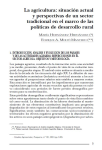 La agricultura: situación actual y perspectivas de un sector tradicional en el marco de las políticas de desarrollo rural