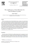 The significance of diversification for rural livelihood systems