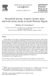 Household income, women's income share and food calorie intake in South Werstern Nigeria