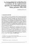 La desigualdad de la distribución económica de las explotaciones agrarias con empresario persona física: período 1982-1999
