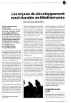Les enjeux du développement rural durable en Méditerranée