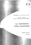 Le commerce inter-islamique : rapport annuel 1993