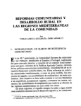 Reformas comunitarias y desarrollo rural en las regiones mediterraneas de la comunidad