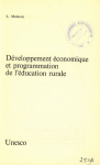 Développement économique et programmation de l'éducation rurale