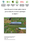 Quel rôle pour les fermes pilotes dans la préservation des ressources génétiques en Algérie ?