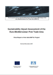 Sustainability impacts of the Euro-Mediterranean free trade area. Final report of the SIA-EMFTA Project