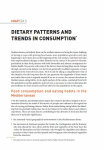 Dietary patterns and trends in consumption