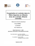 Coopérative et contrats dans la filière légumes en Albanie