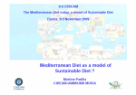 Mediterranean diet as model of sustainable diet?