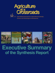 Agriculture at a crossroads. Executive summary of the synthesis report