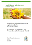 Adaptation to climate change in the agricultural sector