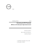 Simulating the WTO proposals: effects on the european agricultural sector