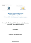 Conception d'un dispositif d'évaluation et de réforme du système de vulgarisation en Algérie