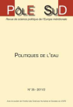 Pôle Sud : revue de science politique de l'Europe méridionale, n. 35 - Politiques de l'eau