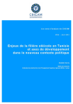 Enjeux de la filière oléicole en Tunisie et axes de développement dans le nouveau contexte politique