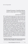 Political economy of Arab revolutions: analysis and prospects for North-African countries