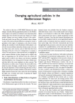 Changing agricultural policies in the Mediterranean region [Editorial]
