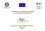 Evaluation du programme français de « School Fruit Scheme »
