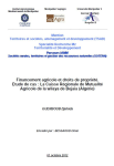 Financement agricole et droits de propriété. Etude de cas : la Caisse Régionale de Mutualité agricole de la wilaya de Bejaia (Algérie)