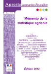 Agreste : Languedoc Roussillon,  - 01/03/2013 - Memento de la statistique agricole