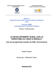 Le développement rural sur le territoire du coeur d'Hérault : cas du programme Leader du GAL Convivencia
