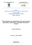 Essai d'étude et de classification des structures des exploitations agricoles du Languedoc Roussillon - France