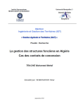 La gestion des structures foncières en Algérie