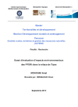 Essai d'évaluation d'impacts environnementaux des PPDRI dans la wilaya de Tipas