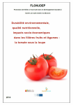 Durabilité environnementale, qualité nutritionnelle, impacts socio-économiques dans les filières fruits et légumes : la tomate sous la loupe