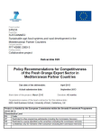 Policy recommendations for competitiveness of the fresh orange export sector in Mediterranean partner countries