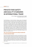 Private food safety and quality standards in international trade