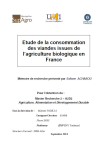 Etude de la consommation des viandes issues de l'agriculture biologique en France