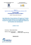 Une fédération d'associations d'irrigants en Tunisie : point de vue des acteurs sur les opportunités et les risques de création de structure fédérative basée sur les fonctions de maintenance