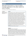 Alternative food chains as a way to embed mountain agriculture in the urban market: the case of Trentino