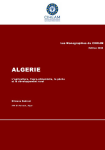 Les Monographies du CIHEAM : Algérie : L’agriculture, l’agro-alimentaire, la pêche et le développement rural 2008