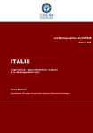 Les Monographies du CIHEAM : Italie : L’agriculture, l’agro-alimentaire, la pêche et le développement rural 2008