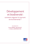 Développement et biodiversité : comment négocier le tournant environnemental ?