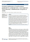 Economic performance of small ruminant production in a protected area: a case study from Tell Ar-Rumman, a Mediterranean ecosystem in Jordan